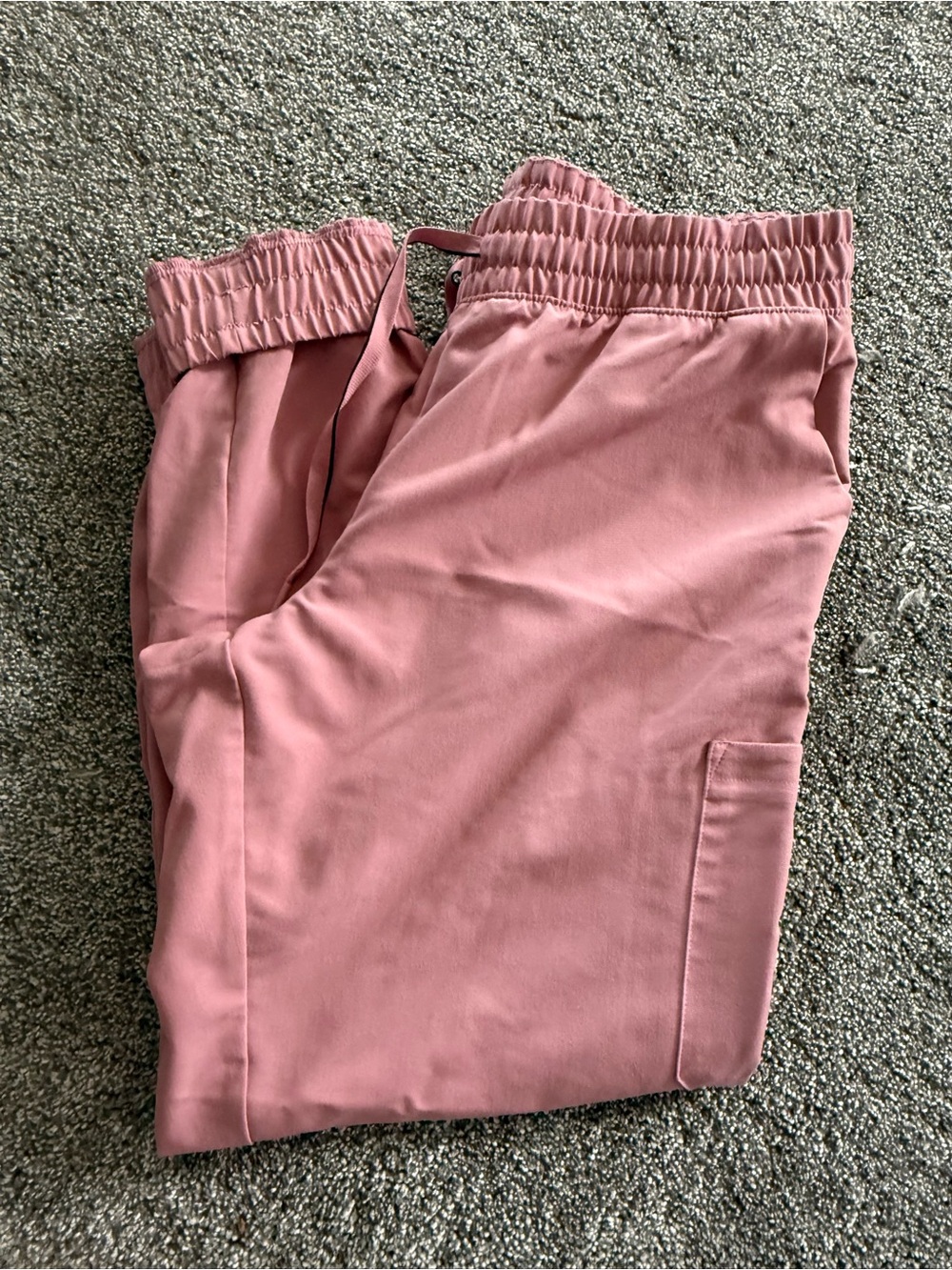 Jaanuu Dusty Rose Track Pants with Elastic Waist